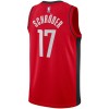 Camiseta Hombre NBA Houston Rockets Dennis Schroder 17 2022-23 Nike Icon Edition Rojo Swingman